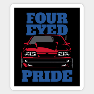 Foxbody 5.0 Ford Mustang Four Eyed Pride Sticker